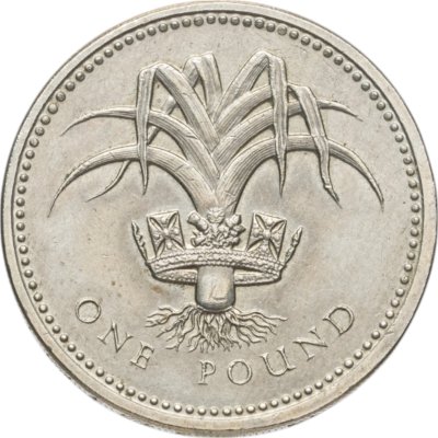 купить Великобритания 1 фунт (pound) 1990