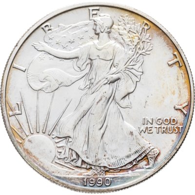 купить США 1 доллар (dollar) 1990 Американский серебряный орёл Без отметки монетного двора
