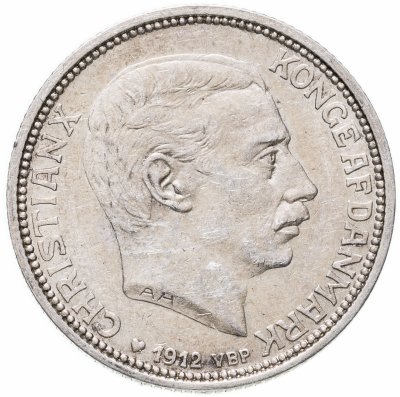купить Дания 2 кроны (kroner) 1912 смерть Фредерика VIII и вступление на престол Кристиана X