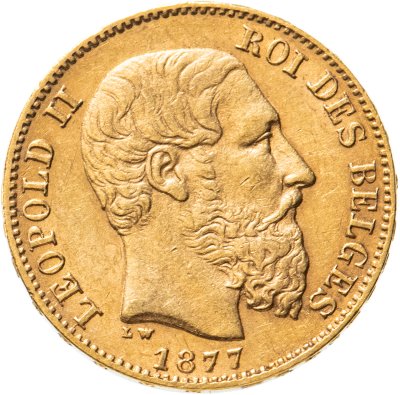 купить Бельгия 20 франков (francs) 1877