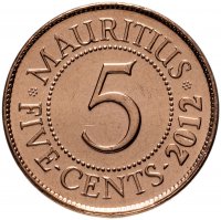 купить Маврикий 5 центов (cents) 2012