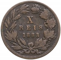 купить Португалия 10 рейс (reis) 1883