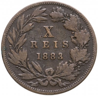 купить Португалия 10 рейс (reis) 1883