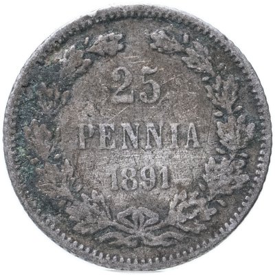 купить 25 пенни (pennia) 1891 L