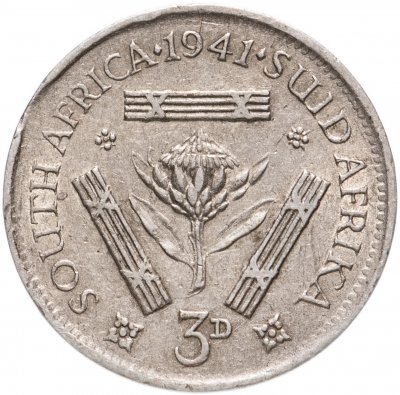 купить ЮАР 3 пенса 1941 Георг VI