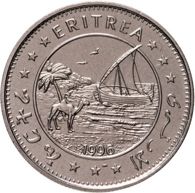 купить Эритрея 1 доллар (dollar) 1996 Берегите планету Земля - Средиземноморский сокол