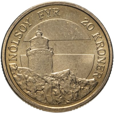 купить Дания 20 крон (kroner) 2005 Маяк, остров Ноульсой, Фарерские острова