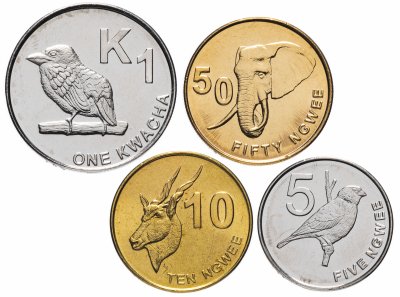 купить Замбия набор 4 монеты 2012 года (1 квача и 5, 10, 50 нгве)