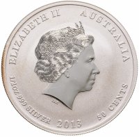 купить Австралия 50 центов 2013 "Год змеи"