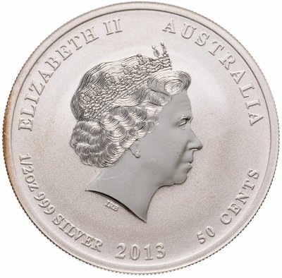 купить Австралия 50 центов 2013 "Год змеи"