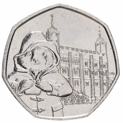 купить Великобритания 50 пенсов 2019 "Паддингтон у лондонского Тауэра"