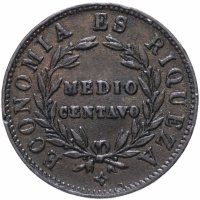 купить Чили 1/2 сентаво 1853