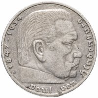 Купить Германия (Третий Рейх) 5 рейхсмарок (reichsmark) 1937 D