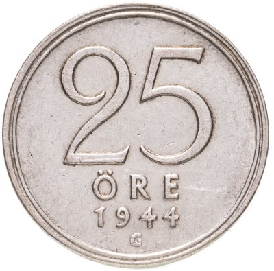 купить Швеция 25 эре (ore) 1944