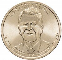 купить США 1 доллар 2016 P "40-й президент США - Рональд Рейган"