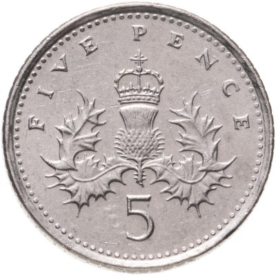 купить Великобритания 5 пенсов (pence) 2001
