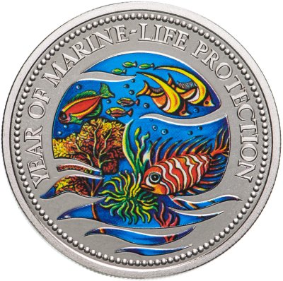 купить Палау 1 доллар (dollar) 1992 "Год защиты морской жизни"