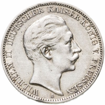 купить Германская Империя, Пруссия 3 марки (mark) 1909 A