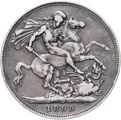 купить Великобритания 1 крона (crown) 1899 Дата на гурте LXIII
