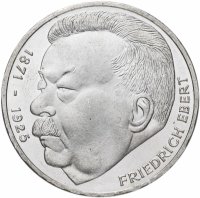 Купить Германия 5 марок 1975 "50 лет со дня смерти Фридриха Эберта"