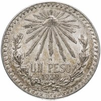 купить Мексика 1 песо (peso) 1938 год