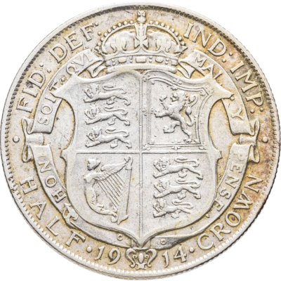 купить Великобритания 1/2 кроны (crown) 1914