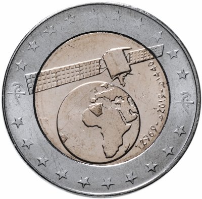 купить Алжир 100 динаров 2019 "Спутник связи Alcomsat-1"