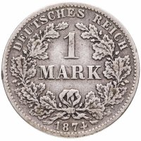 купить Германия 1 марка 1874 B знак монетного двора: "B" - Ганновер