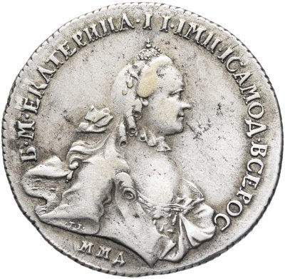купить 1 рубль 1762 ММД-TI-ДМ Екатерина II