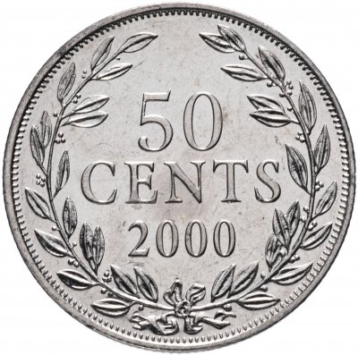 купить Либерия 50 центов 2000 года