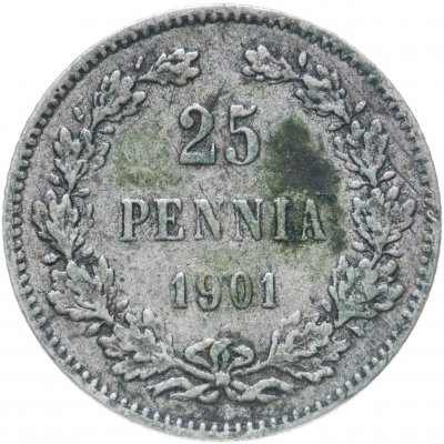 купить 25 пенни 1901 L, монета для Финляндии