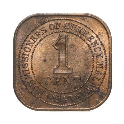купить Малайя 1 цент (cent) 1943