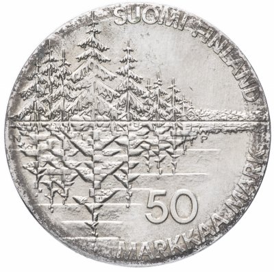 купить Финляндия 50 марок 1985 "150-летие со дня первого издания эпоса "Калевала"