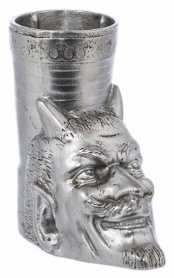 купить Карандашница "Голова Мефистофеля", сплав металла, крашение, СССР, 1970-1990 гг.
