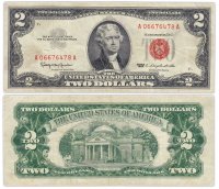 купить США 2 доллара 1963 (Pick 382a)
