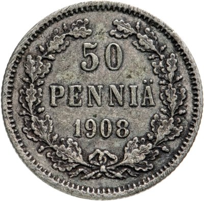 купить 50 пенни (pennia) 1908 L