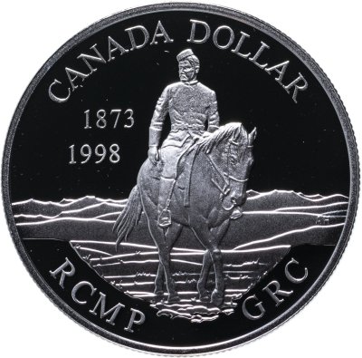 купить Канада 1 доллар (dollar) 1998 120 лет Канадской королевской конной полиции