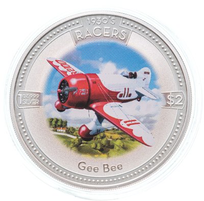 купить Острова Кука 2 доллара (dollars) 2006 "Воздушные гонки 1930-х - Gee Bee Model R Super Sportster"