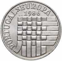 Купить Португалия 25 эскудо 1986 «Вступление в зону свободной торговли Европы»