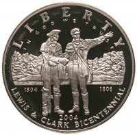 купить США 1 доллар (dollar) 2004 "200 лет экспедиции Льюиса и Кларка" (в коробке)