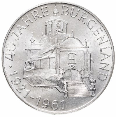 купить Австрия 25 шиллингов (shillings) 1961 "40 лет Бургерланду"