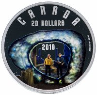 Купить Канада 20 долларов 2016 "Star Trek Город на краю вечности", в футляре с сертификатом