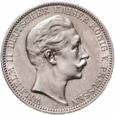купить Германская Империя, Пруссия 3 марки (mark) 1909 A