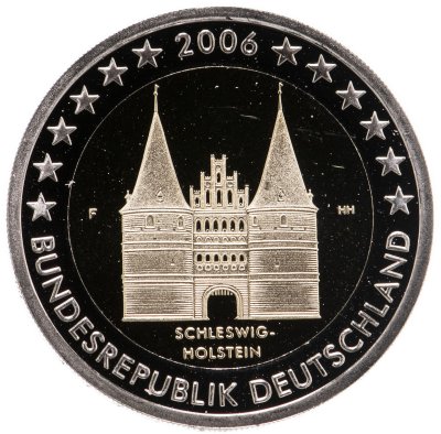 купить Германия 2 евро 2006 F "Федеральные земли Германии: Шлезвиг-Гольштейн"