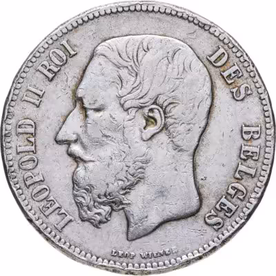 купить Бельгия 5 франков (francs) 1870