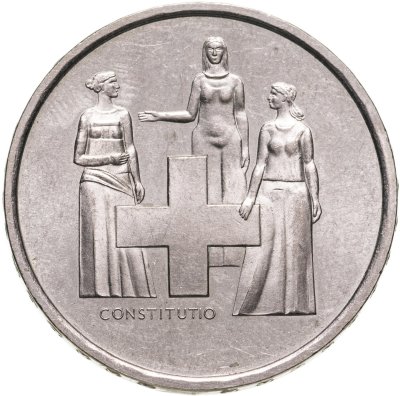купить Швейцария 5 франков (francs) 1974 "100 лет Конституции"