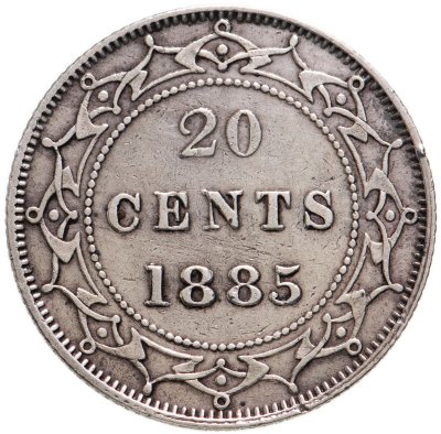 купить Ньюфаундленд 20 центов (cents) 1885