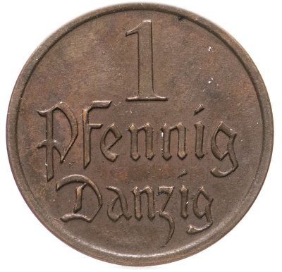 купить Данциг 1 пфенниг (pfennig) 1929