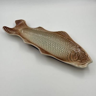 купить Селёдочница в форме рыбы, фаянс, роспись, СССР, 1950-1970 гг.