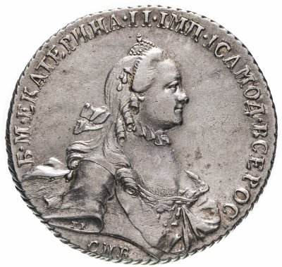 купить 1 рубль 1764 СПБ-TI-СА, Биткин №186